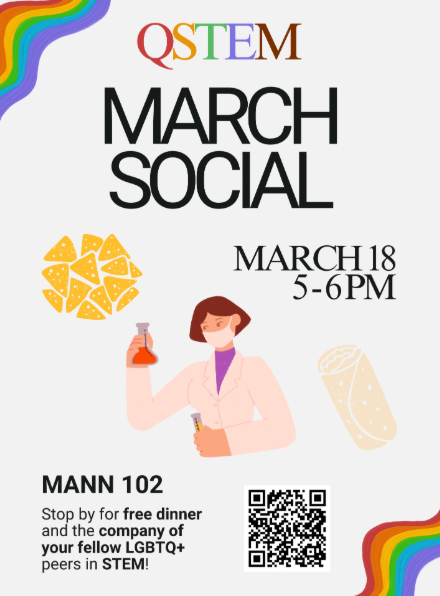 qSTEM March Social poster